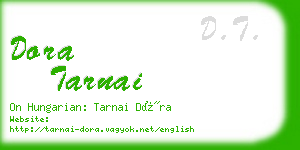 dora tarnai business card